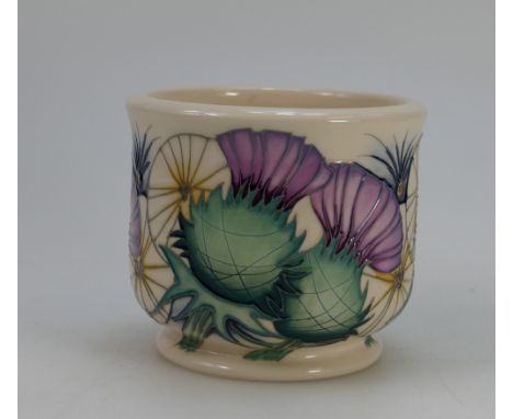 Moorcroft Symbol of Scotland planter, height 9cm.