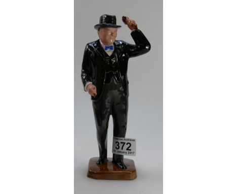 Spode figure of Sir Winston Churchill.