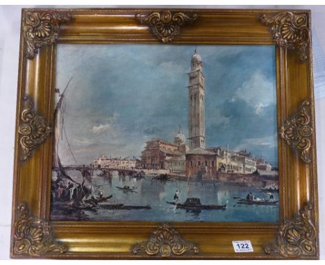 Canvas print of Florence in gilt frame 
