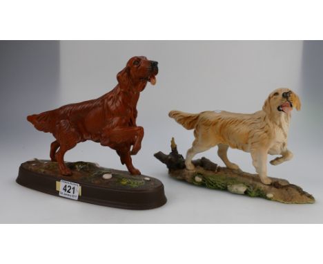 Royal Doulton figures to include The Setter and The Retriever (both on ceramic bases)(2)