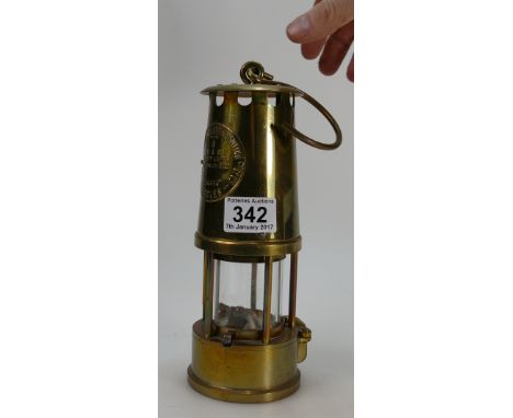 Eccles type 6 brass miners lamp 