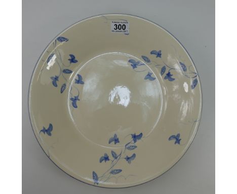 Poole pottery floral charger signed Anita Harris diameter 35cm 