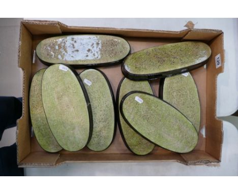 A collection of 8 Beswick Ceramic horse bases. 