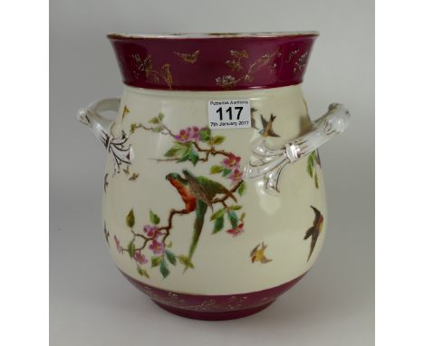 Continental large two handled planter marked CFH to base height 29cm 