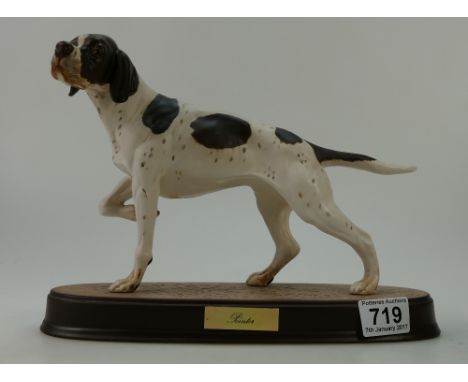 Beswick Pointer on ceramic base 3011.
