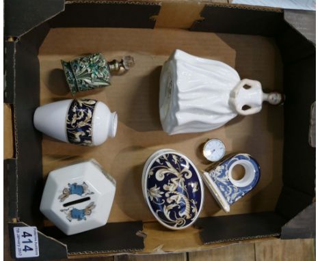A collection of items to include Royal Doulton Anne HN2739, Wedgwood Peter Rabbit money box, and similar cornucopia items inc