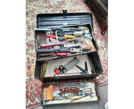 Large toolbox and tools. 