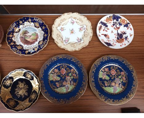 Various Cabinet plates to include Spode, Royal Doulton and Coalport. 