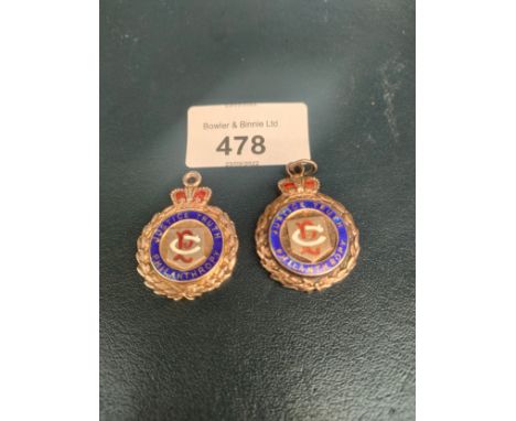 2 silver hall marked and enamel masonic medals 