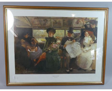 A Framed Victorian Print, The Bayswater Omnibus 
