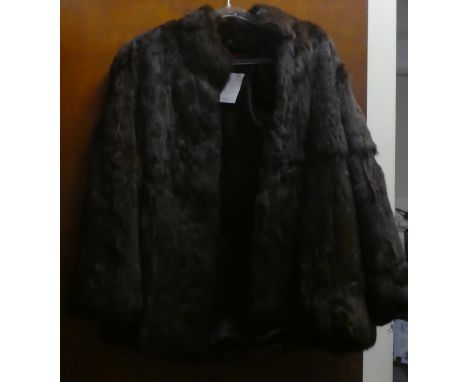 A Vintage Ladies Fur Coat by Fur Origin France, Size 10 