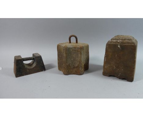 A Collection of Three Vintage Weights 