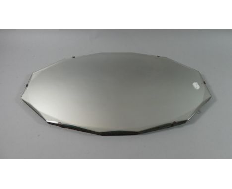 A Vintage Bevel Edged Wall Mirror, 56cm High 