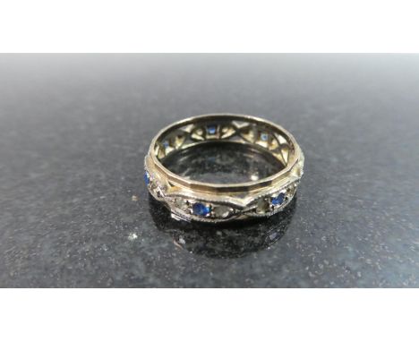 An Edwardian Silver Eternity Ring 