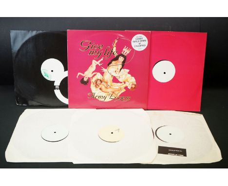 Vinyl - Electronic / Synth Pop - Army Of Lovers - 6 UK test pressings and rpomos, to include:  Baby's Got A Neutron Bomb (UK 