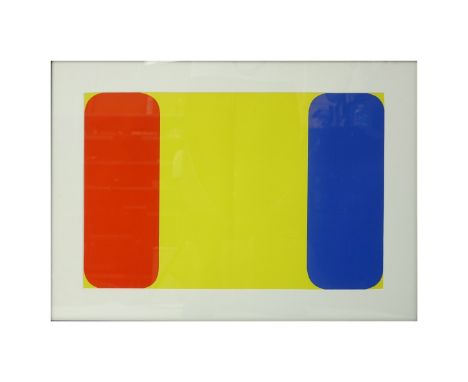 Ellsworth Kelly, French/American (b.1923) Color Lithograph "Derriere Le Miroir Le Noir 149" Published by Maeght. Sight measur