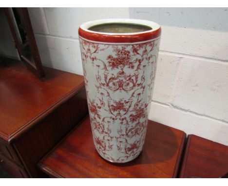 A decorative ceramic stick stand, 45cm high