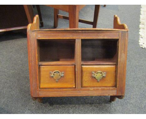 A wall hanging shelf with drawers