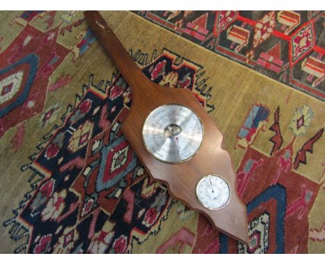 A Matthew Norman of London carriage clock and a wall barometer (2)
