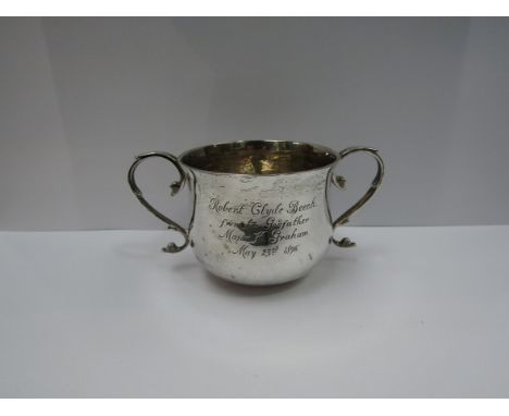A Wakely &amp; Wheeler silver Christening mug inscribed "Robert Clyde Beech, from his Godfather Major H.Graham, May 23rd 1896