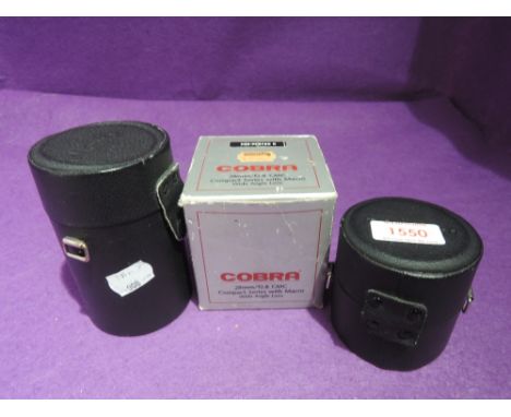 A selection of camera lenses including Mamiya
