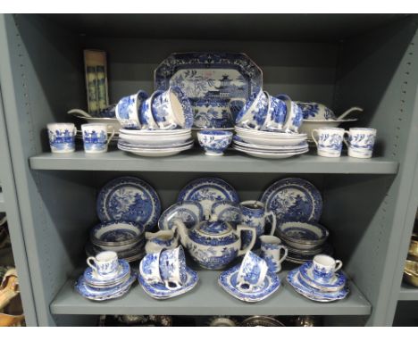 A large part dinner and tea service by Burleigh ware 