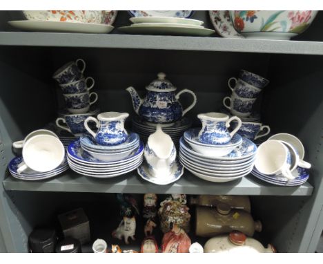 A part tea dinner service by Broadhurst in the English Scene design
