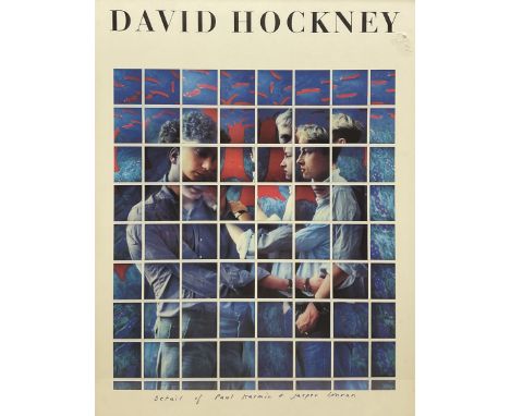 After David Hockney (British 1937-): 'Detail of Paul Kasmin and Jasper Conran' Cameraworks, colour lithograph poster 45cm x 3