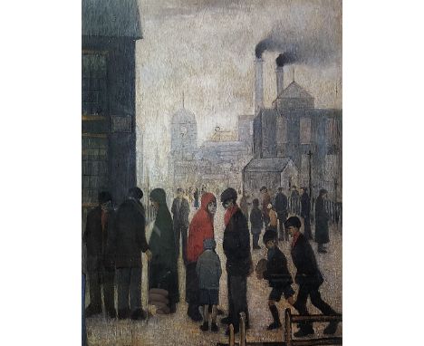 After Laurence Stephen Lowry R.A. (British 1887-1976): 'Salford Street Scene', limited edition colour lithograph numbered 247