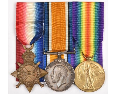 Three:1914-15 star, BWM, Victory (10209 Pte J T Boadey, S. Lan Regt), GVF (Victory named as Boady). Pte John Thomas Boadey, d