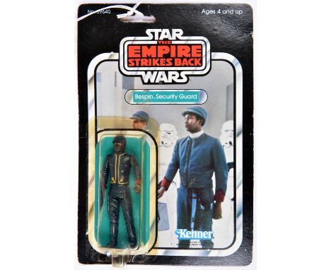 A Kenner Star Wars The Empire Strikes Back Bespin Security Guard vintage 3.75" figure. On a sealed 1982 48 back card bubble. 