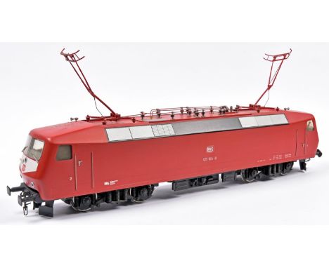 A Benecken Gauge One (Spur 1), 45mm,  kit built Deutsche Bahn Bo-Bo Class 110 locomotive. An electric pantograph locomotive i