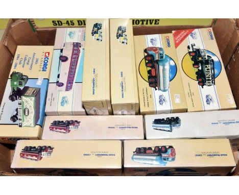 A quantity of Corgi Classics. 2x AEC Cylindrical Tanker North Eastern Gas Board, 2x Scammell Highwayman Tanker Shell Mex/BP, 