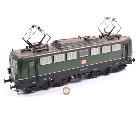 A Marklin Gauge One (Spur 1), 45mm,  Deutsche Bahn Bo-Bo Class 110 (54213) locomotive. An electric pantograph locomotive in D