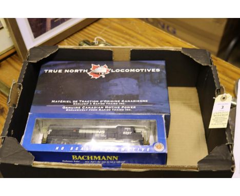 3x HO gauge American outline locomotives. A Rapido Trains Inc. 'True North Locomotives' series Canadian General Motors FP9A d