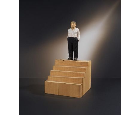 Stephan Balkenhol     1957 Fritzlar - lebt und arbeitet in Karlsruhe und Meisenthal Architekturskizze VIII (Treppe). 1997. Wa