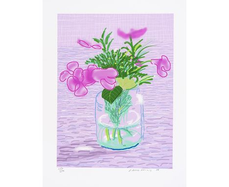 David Hockney    1937 Bradford - lebt und arbeitet in London und Los Angeles iPad Drawing 'Untitled, 329'. 2010. Farbiger Ink