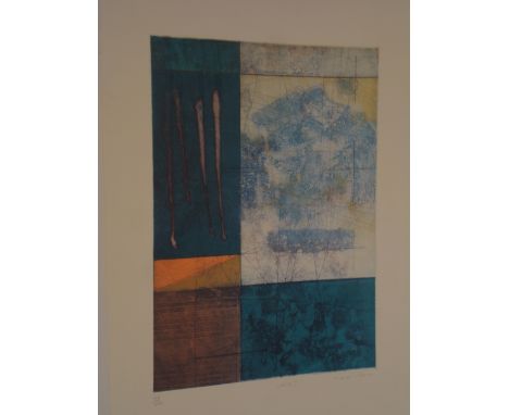 Mark Andrew Godwin. (British b.1957).
Lapis II.
A coloured etching.
148/250.
Unframed.
12 x 16"

