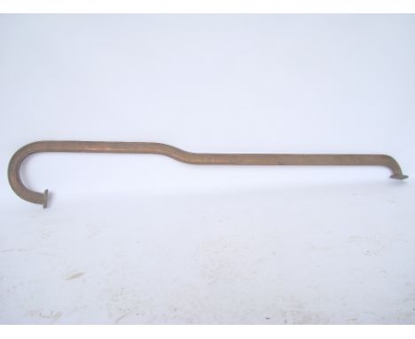 An early 20th Century cast bronze half flight of stairs hand rail, removed from Tonbridge cinema. 