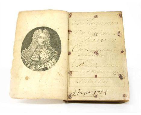 Manuscript volume, 1727: A collection of Witt and ingenious sayings.. out of several ancient &amp; modern authors for the ple