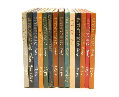 A large quantity of automobilia books, including automobile quarterly