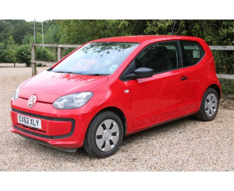 A VW 'AA' 3 door hatchback. Red Model – TAKE UP! EX62 XLY Petrol. 999cc First registered - 28/9/2012 Mileage - 18160 Full ser