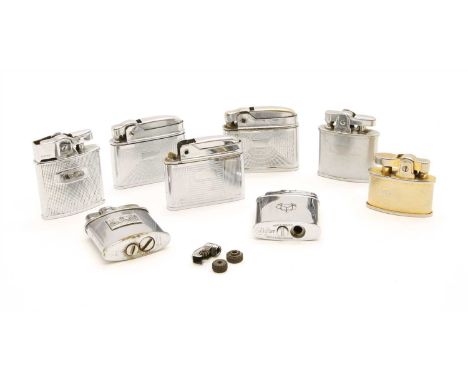 An assortment of vintage petrol lighters , to include Cam lighter, Mosda Streamlines, Ronson and Rolstar examples