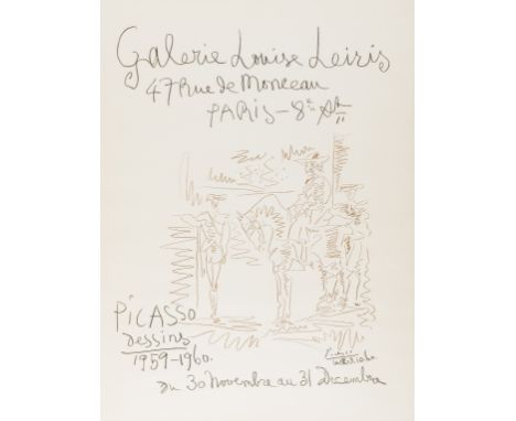 δ Pablo Picasso (1881-1973)Picasso Dessins, 1959-1960 (CZW 41, Mourlot 334)Original offset lithograph printed in colours, 196