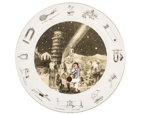 δ Peter Blake (b.1932)DemonstrationsCeramic plate, 1992, with the facsimile signature as published, from the edition of 500, 