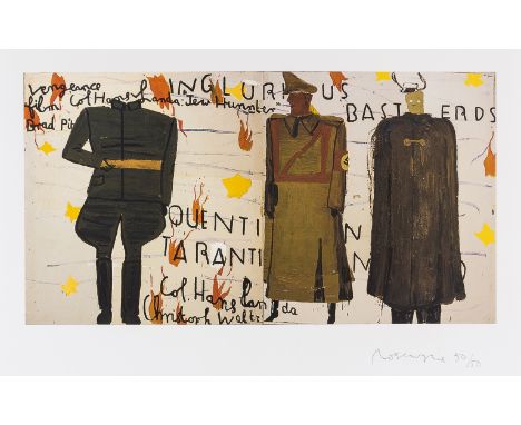 δ Rose Wylie (b.1934)Inglorious BasterdsDigital pigment print in colours, 2013, signed and numbered from the edition of 50 in