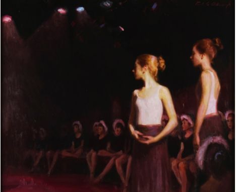 PAUL G. OXBOROUGH (AMERICAN, B. 1965)Young Dancerssigned 'Paul G Oxborough' (upper right)oil on canvas76.5 x 92cmProvenanceEl