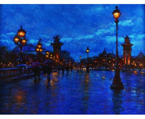 JOHN MACKIE (BRITISH, B. 1953)Pont Alexandre III, Parissigned and dated 'J Mackie 11' (lower left)oil on canvas76 x 102cmARRP