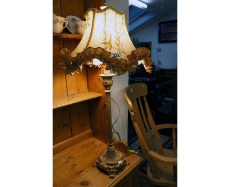 Ornate working table lamp