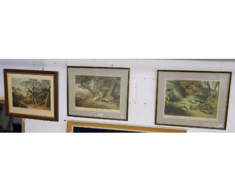 Set of 3 hunting prints